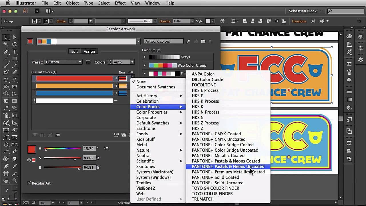 How To Change Cmyk To Pantone In Illustrator