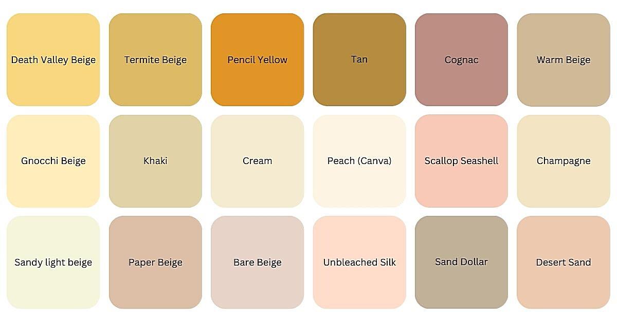 What Color Makes Beige Or Tan